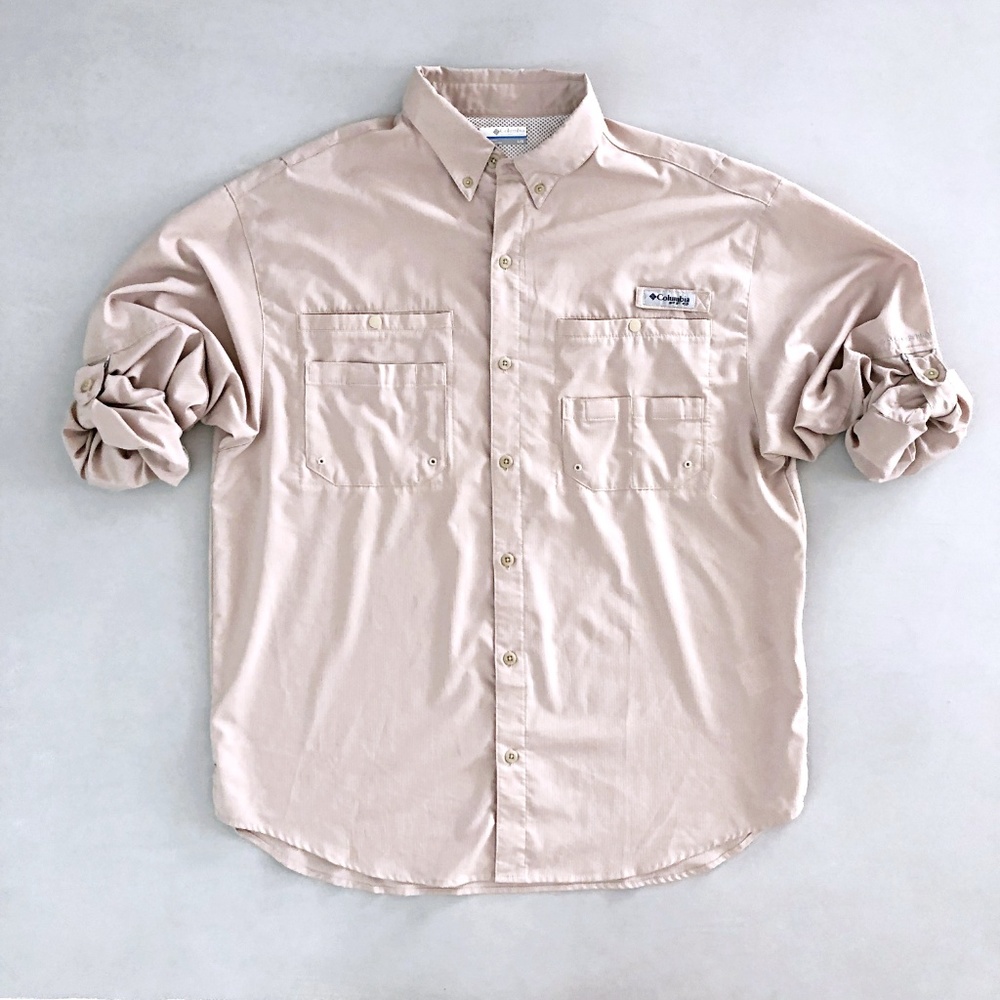 Columbia PFG Men's Omni Shade Outdoor Shirt Large - Picture 2 of 7